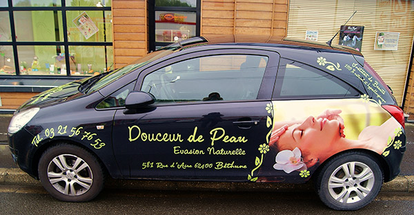 Publicité sur voiture  Agence CP Lille